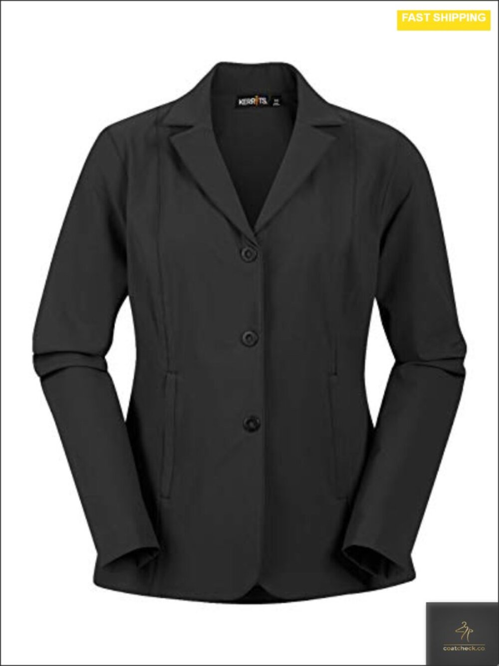 Women's Equestrian Stretch Competitor Coat High Stretch Nylon Blend